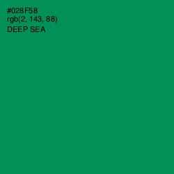 #028F58 - Deep Sea Color Image