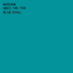 #02949A - Blue Chill Color Image