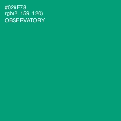 #029F78 - Observatory Color Image