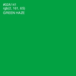 #02A141 - Green Haze Color Image