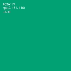 #02A174 - Jade Color Image