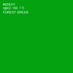 #02A211 - Forest Green Color Image