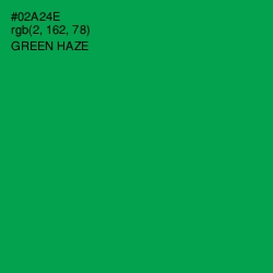 #02A24E - Green Haze Color Image
