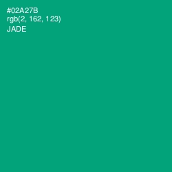 #02A27B - Jade Color Image