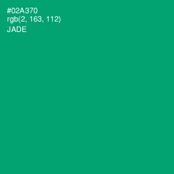 #02A370 - Jade Color Image
