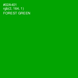 #02A401 - Forest Green Color Image