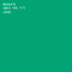 #02A475 - Jade Color Image