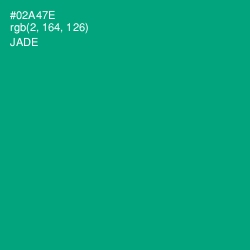 #02A47E - Jade Color Image