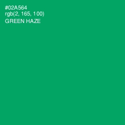 #02A564 - Green Haze Color Image