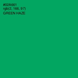 #02A661 - Green Haze Color Image