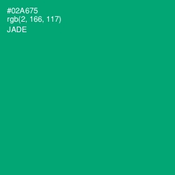 #02A675 - Jade Color Image