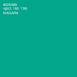 #02A68A - Niagara Color Image