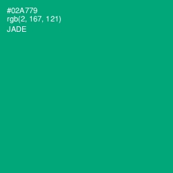 #02A779 - Jade Color Image