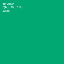 #02A872 - Jade Color Image