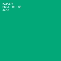 #02A877 - Jade Color Image