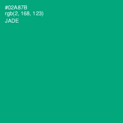 #02A87B - Jade Color Image