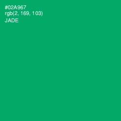 #02A967 - Jade Color Image