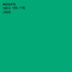 #02A976 - Jade Color Image