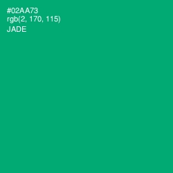 #02AA73 - Jade Color Image