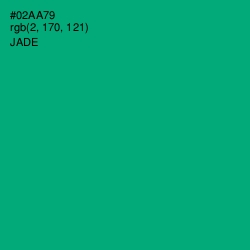 #02AA79 - Jade Color Image