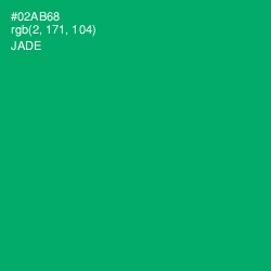 #02AB68 - Jade Color Image