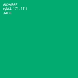 #02AB6F - Jade Color Image