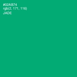 #02AB74 - Jade Color Image