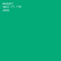 #02AB77 - Jade Color Image