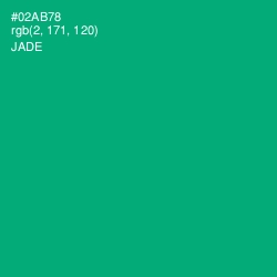 #02AB78 - Jade Color Image