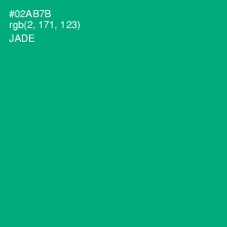 #02AB7B - Jade Color Image