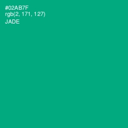 #02AB7F - Jade Color Image