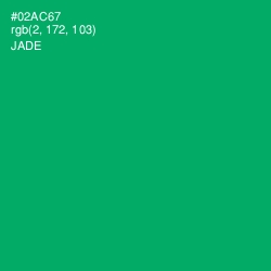 #02AC67 - Jade Color Image