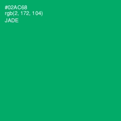 #02AC68 - Jade Color Image