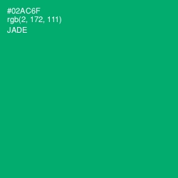 #02AC6F - Jade Color Image