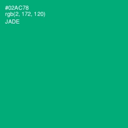 #02AC78 - Jade Color Image