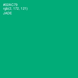 #02AC79 - Jade Color Image
