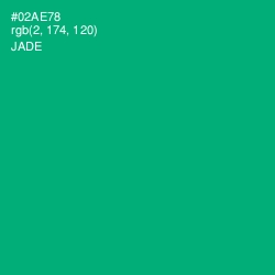 #02AE78 - Jade Color Image