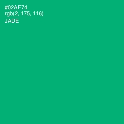 #02AF74 - Jade Color Image