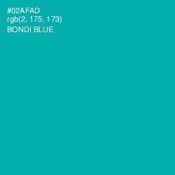 #02AFAD - Bondi Blue Color Image