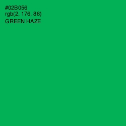 #02B056 - Green Haze Color Image