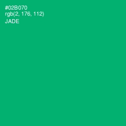 #02B070 - Jade Color Image