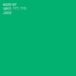 #02B16F - Jade Color Image