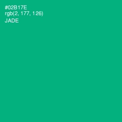 #02B17E - Jade Color Image