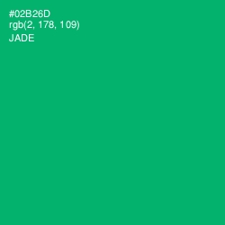 #02B26D - Jade Color Image