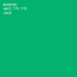 #02B26E - Jade Color Image