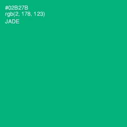 #02B27B - Jade Color Image