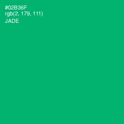 #02B36F - Jade Color Image