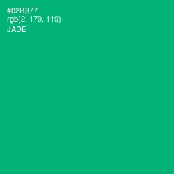 #02B377 - Jade Color Image