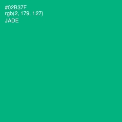 #02B37F - Jade Color Image