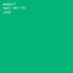 #02B477 - Jade Color Image